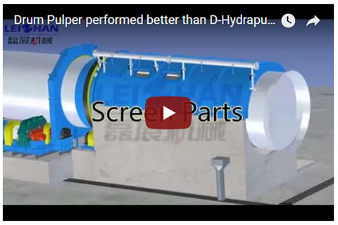 Drum Pulper performed better than D-Hydrapulper